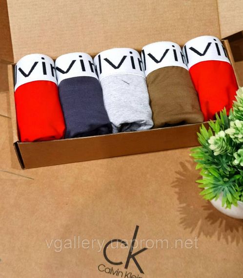 Мужской набор хлопковых трусов , мужские трусы СК в коробке на 3 штук, набор мужских трусов на подарок 4ХЛ | Зображення 1