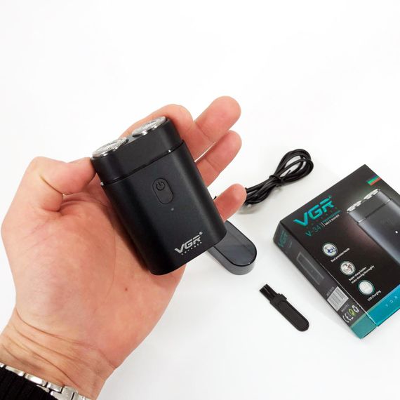 Бритва профессиональная для бритья VGR, Электрическая мужская бритва для бороды Портативная CI-41 | Зображення 3