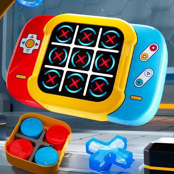 Портативна інтерактивна гра Ummi ME-252 2in1 Electronic Tic-Tac-Toe Yellow | Зображення 2