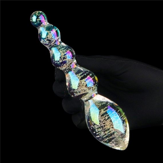 Скляний фалоімітатор DILDO GLOW-IN-THE-DARK TWILIGHT GLEAM GLASS Sex Aura | Зображення 4