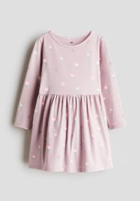 Дитяча бавовняна сукня для дівчинки H&M 92 см Бузкова (25120309A)