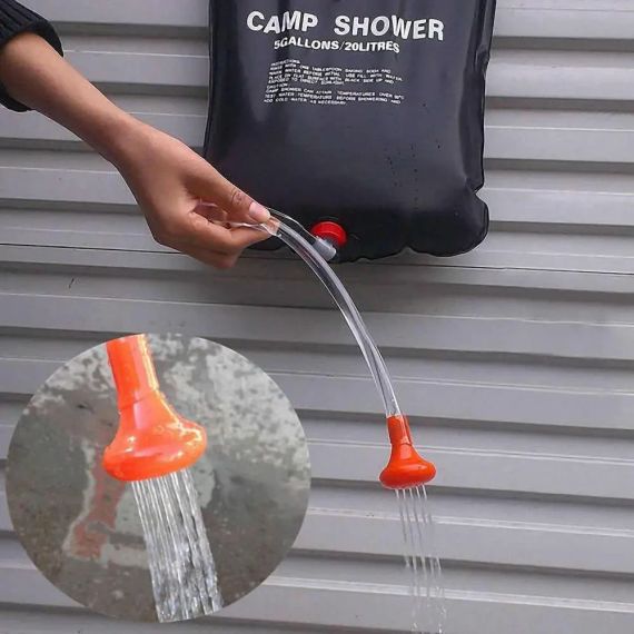 Душ туристический 20л, Easy Camp Solar Shower, Черный / Душ для дачи / Походный душ / Переносной летний душ | Зображення 4