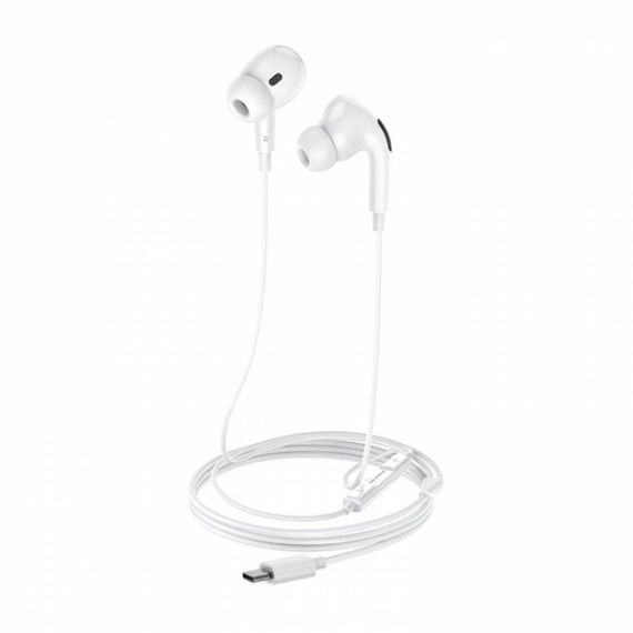 Навушники BOROFONE BM30 Pro Original series earphones for Type-C White | Зображення 1