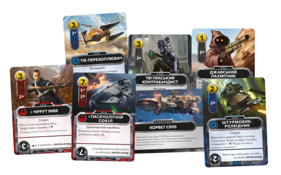 Настольная игра Звездные войны. Колодостроительная игра (Star Wars: The Deckbuilding Game) укр. | Зображення 5