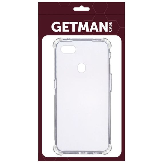 TPU чохол GETMAN Ease logo посилені кути для Oppo A73 (2017) Безбарвний (прозорий) | Зображення 1