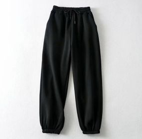 Женские трикотажные спортивные штаны GDF138, цвет черный, размер 48/50