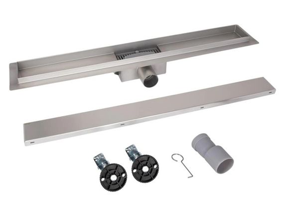 Линейный трап Qtap Taurus Tile900 из нержавеющей стали с сухим затвором под плитку QTTAUTILE900 | Зображення 3