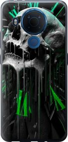 Чехол на Nokia 5.4 Череп-часы "4100u-2279-17620"