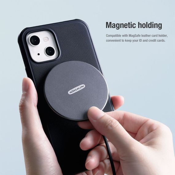Чохол Nillkin Matte Magnetic Pro для Apple iPhone 14/13 (6.1") Чорний / Black | Зображення 4