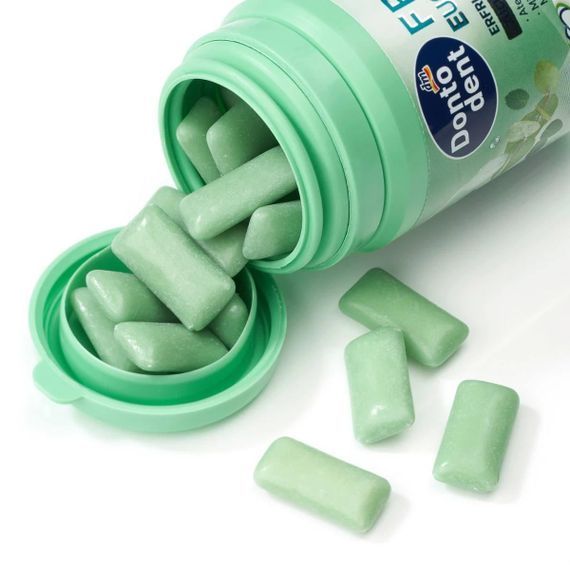 Жевательная резинка Dontodent свежий эвкалипт и ментол, без аспартама и без сахара, 50 шт., Германия