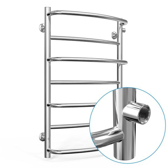 Водяна рушникосушарка Laris Євромікс П7 450 х 700 б/п 1/2" мц 600