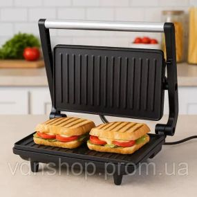 Прижимной гриль с антипригарным покрытием 850В LB-58022