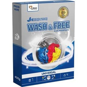 Порошок для прання універсальний "Wash&Free" 400г