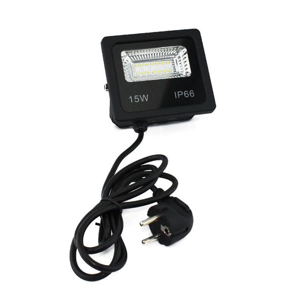 SMART LED ПРОЖЕКТОР 15W IP66 RGB bluetooth с приложением (44) | Зображення 1