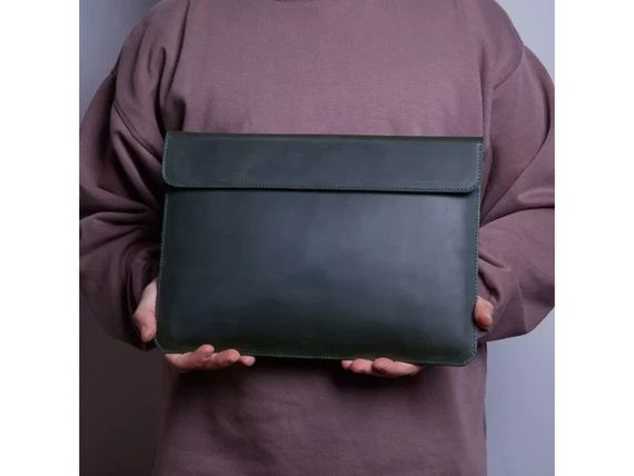 Чохол для ноутбука вінтажний Incarne Klouz MacBook Pro 13" 2016-2025 klouz-green-vintage-pro-13 зелений | Зображення 8