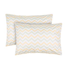 Набір наволочок Home Line 85109 Україна 50x70  Бавовна Бежевий, Помаранчевий