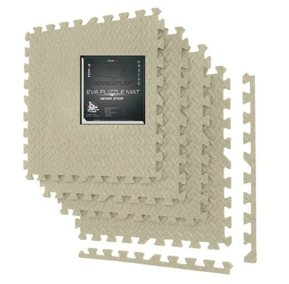 Мат-пазл (ластівчин хвіст) PowerPlay EVA Puzzle Mat 120 x 120 x 1.2 cм Оливковий (PP_4414_Olive)