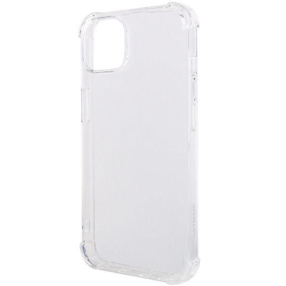 TPU чохол GETMAN Ease logo посилені кути для Apple iPhone 14 (6.1") Безбарвний (прозорий) | Зображення 2
