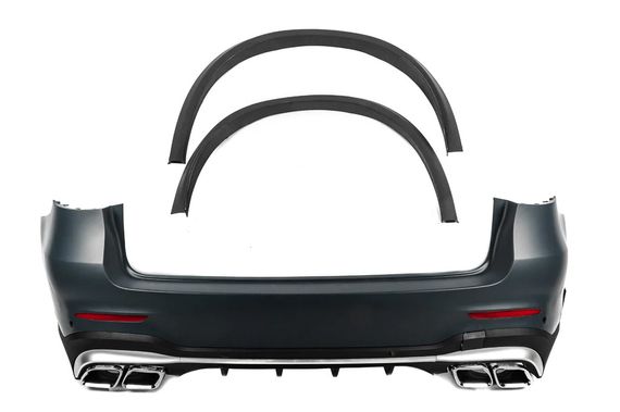 Задній бампер в зібраному вигляді AMG63 2020-2022 для Mercedes GLC X253 рр