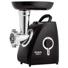 М'ясорубка електрична Magio MG-270, 2200 Вт, з металевим шнеком і реверсом, для дому та кухні