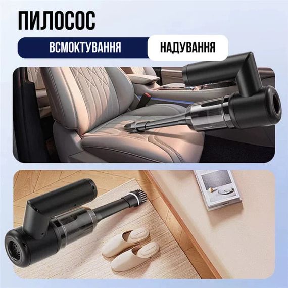 Бездротовий вакуумний пилосос 5в1 для дому, авто та вікон • Очисник вікон, міні-пилосос, насос, вакууматор і пилоудалювач | Зображення 3
