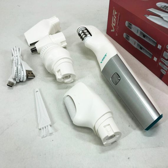 Епілятор VGR 5 в 1 V-752, 5 насадок. Колір: зелений | Зображення 6