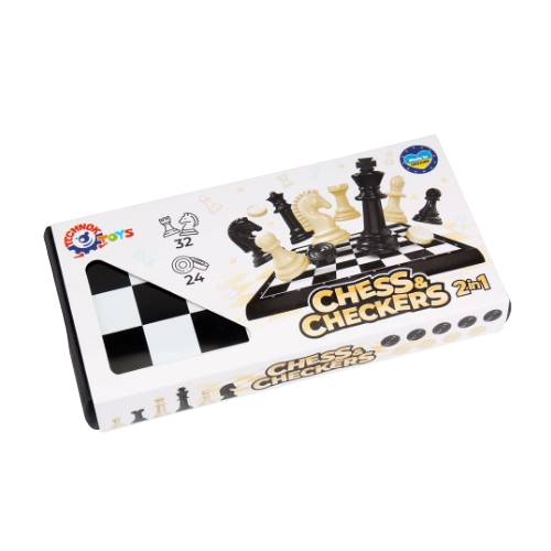 Набір Настільних ігор шахи/шашки/пластикова коробка-дошка Технок 9079 | Зображення 1