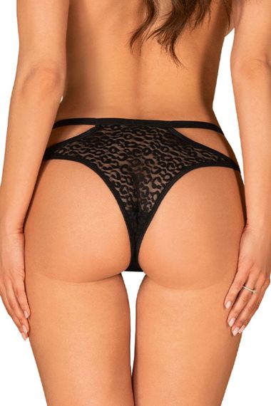 Трусики Obsessive Bagirela Чорний L/XL | Зображення 1