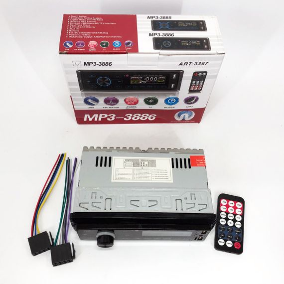 Штатный магнитофон MP3 3886 ISO 1DIN, Автомагнитолы 1din, Автомагнитола 1 din съемная BC-31 | Зображення 2