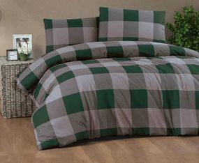 Постельное белье Cotton collection 41901 Фланель  Хлопок Евро размер