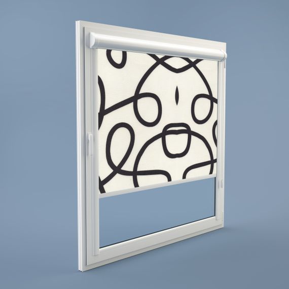 Рулонная штора Rolets Геометрия 2-5215-950 95x170 см закрытого типа Пудровая