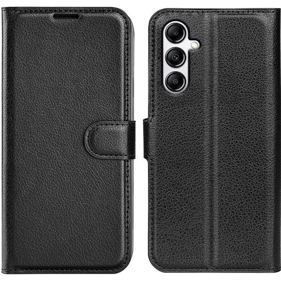 Чохол книжка з кишенями для карт на Samsung Galaxy A54 колір Чорний