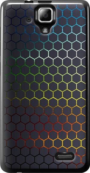 Чехол на Lenovo A536 Переливающиеся соты "498u-149-17620"