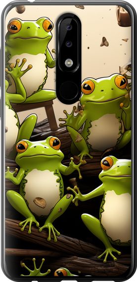 Чехол на Nokia 5.1 Plus Жабки "5656u-1543-17620"