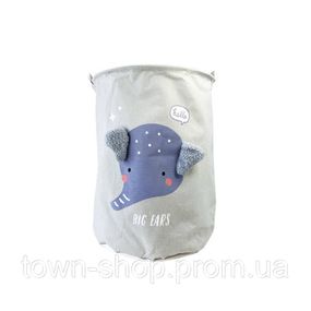 Корзина для игрушек и белья "Big ears Слоник" MGZ-1009(Grey) 50 х 40 см