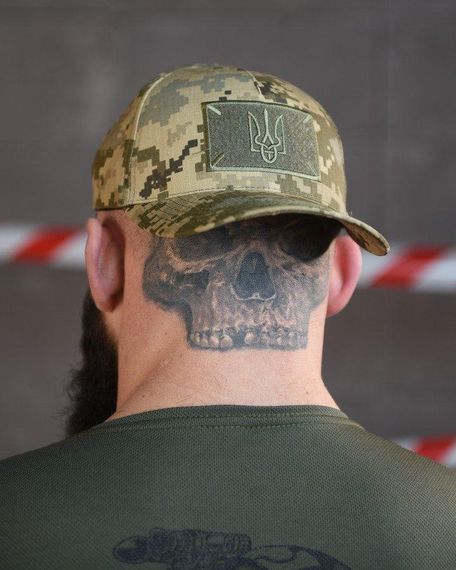 Тактична бейсболка піксель герб ВТ6047