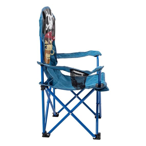 Розкладне крісло туристичне 34х58х65 см крісло для пікніка на природу з підстаканником Синій | Зображення 2