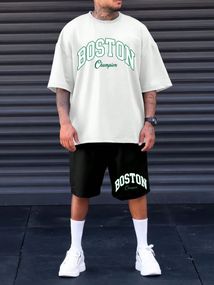 Комплект футболка та шорти ДТФ (оверсайз)