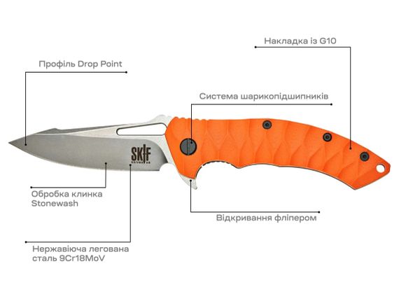 Ніж Skif Shark II SW Orange | Зображення 6