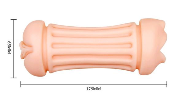 Мастурбатор с двумя входами Crazy Bull - NANCY Pocket Pussyм DOUBLE MASTURBATOR, BM-009224H Sex Aura | Зображення 7