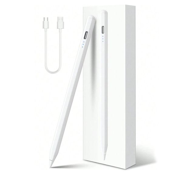 Стилус ручка для телефона и планшета, с USB, Белый / Активный универсальный стилус для письма и рисования | Зображення 8