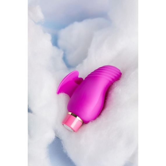 Вибратор на палец с рельефом Aria Blush, силиконовый, розовый sexstyle | Зображення 5