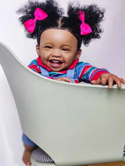 Силіконова Колекційна Лялька Реборн Reborn Дівчинка Джекі ( Вінілова Лялька ) Висота 60 см | Зображення 1