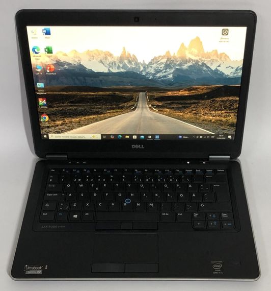 Ультрабук Б-клас Dell Latitude E7440 / 14" (1920x1080) IPS / Intel Core i7-4600U (2 (4) ядра по 2.1 - 3.3 GHz) / 8 GB DDR3 / 128 GB SSD / Intel HD Graphics 4400 / WebCam / Win 10 Pro б/в | Зображення 1