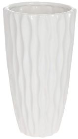 Декоративная ваза Фрида d=13x24см белый глянец ceramic