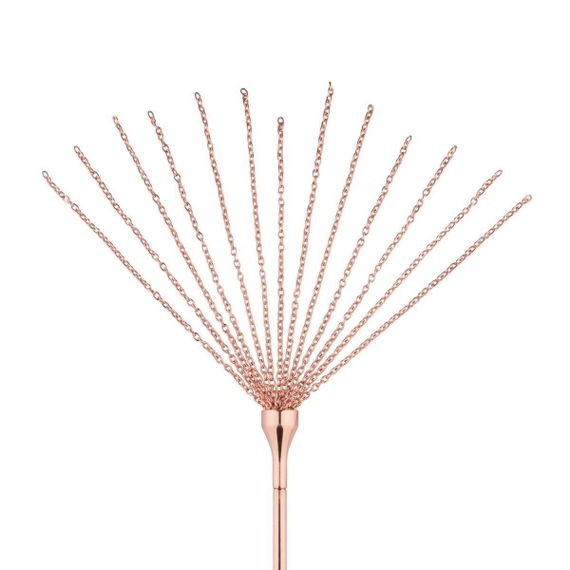 Лоскітка з металевим флогером Rosy Gold - Feather Tickler & Whip Sex Aura | Зображення 6