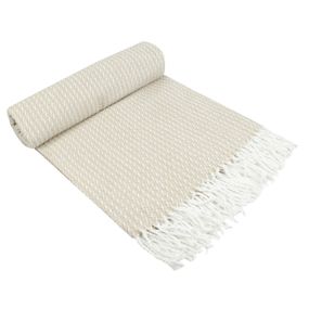 Плед Home Line 66115 Україна 140x200  Бавовна, Поліестер Бежевий