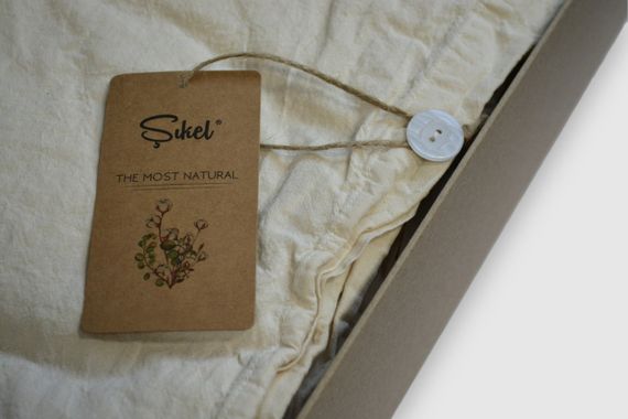 Постільна білизна Sikel Stonewashed Soho 200 х 220 см Natural | Зображення 1
