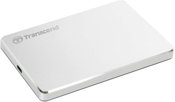 Жесткий диск Transcend StoreJet 2.5&quot; USB 3.1 Type-C 2TB MC Silver (TS2TSJ25C3S) | Зображення 1