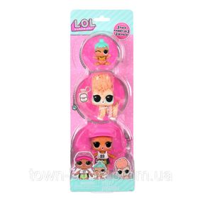 Набор игровых фигурок Спайки, Китти, Лил Дженни L.O.L. Surprise! 987895 серии "OPP Tot + Pet + Lil Sis"